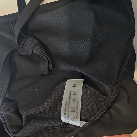 Shein Black Ruffled Bikini Set Sz 1xl NwT - Picture 3 of 4